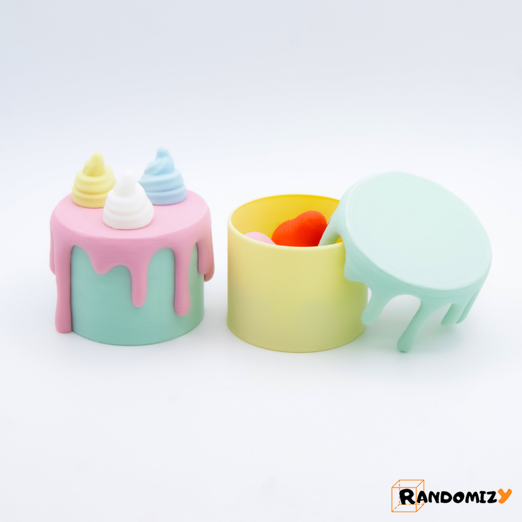 Bánh kem trang trí nhỏ đa năng làm hộp lưu trữ