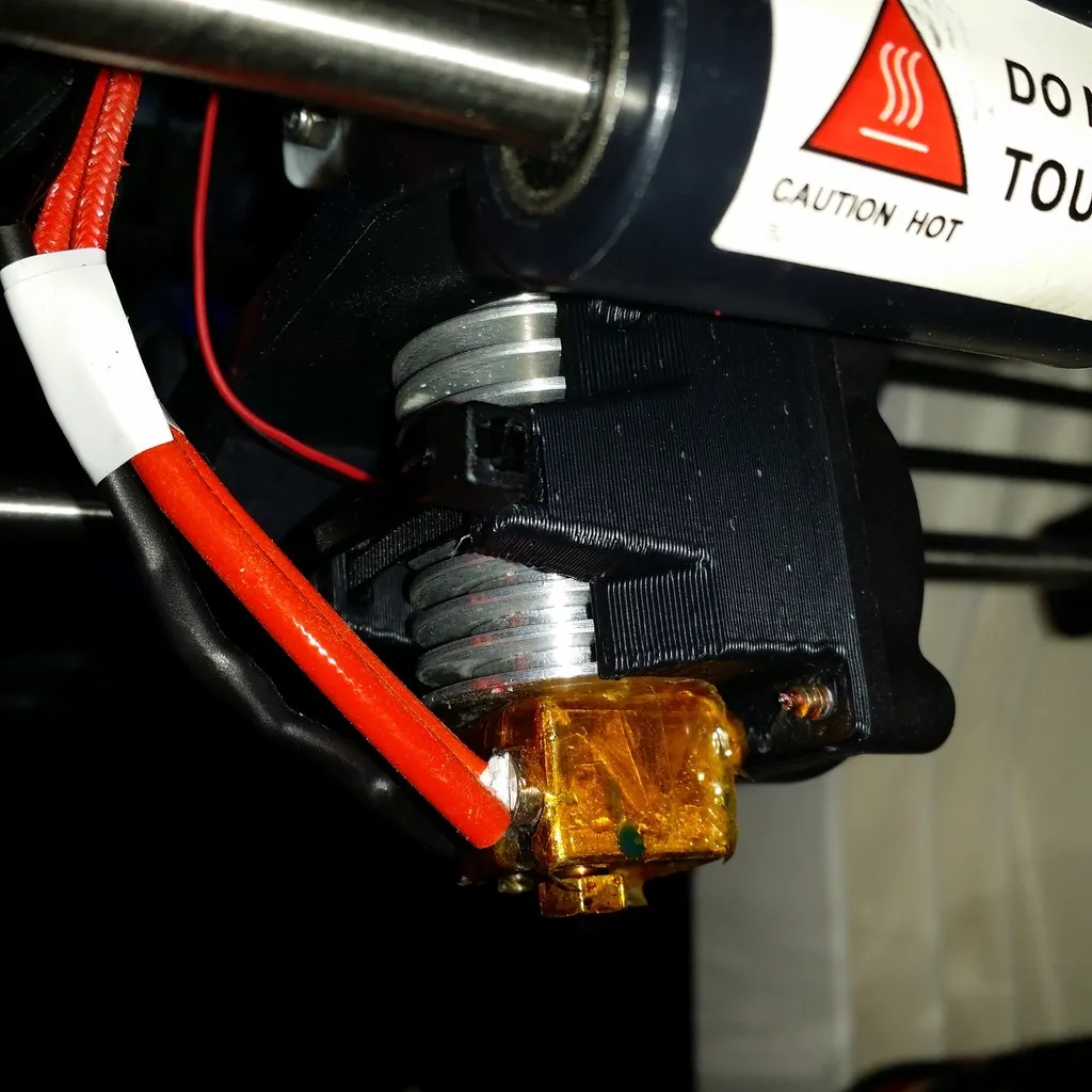 Vỏ quạt 40mm E3D V5 kiểu thấp với khóa zip tie