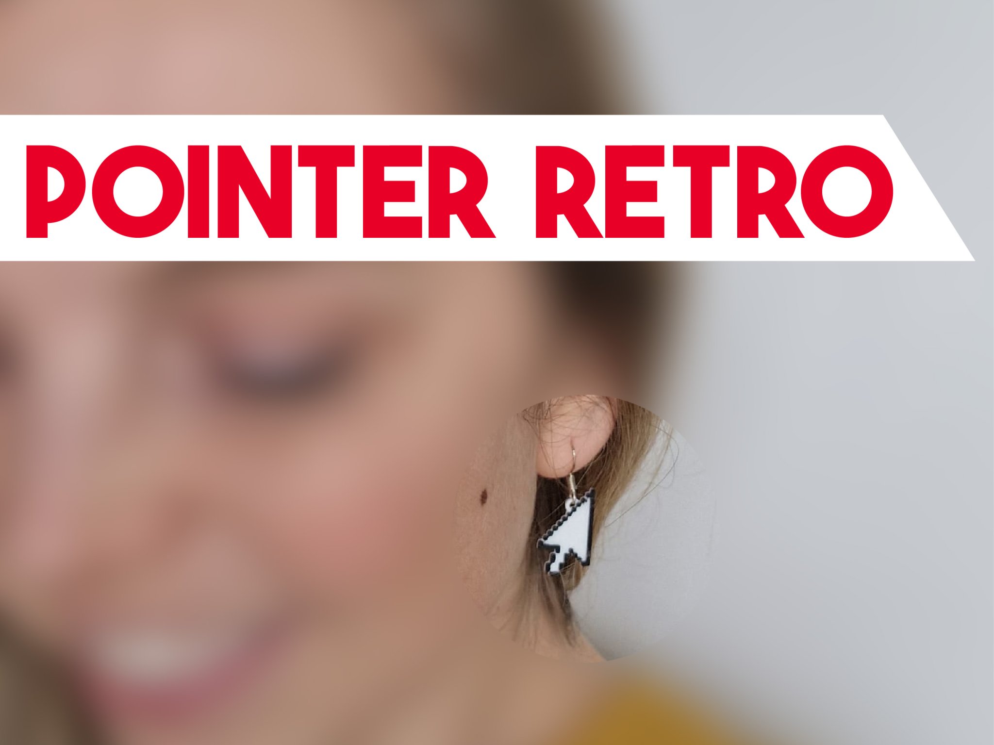 Bông tai hình con trỏ máy tính độc đáo