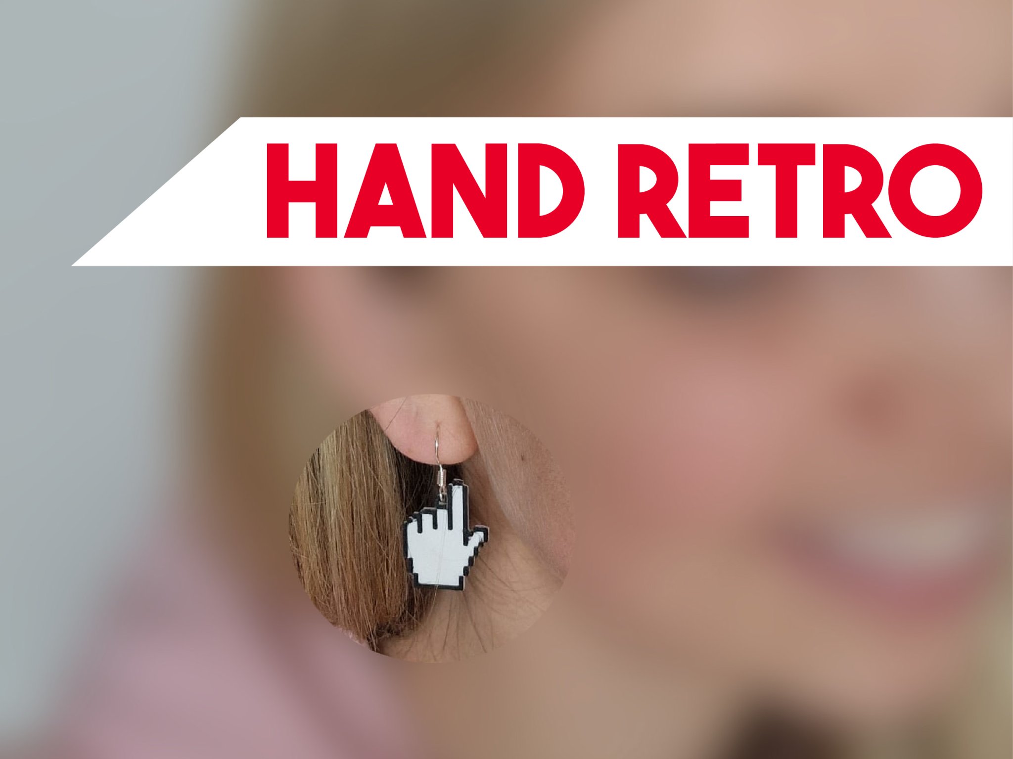 Bông tai hình con trỏ máy tính độc đáo