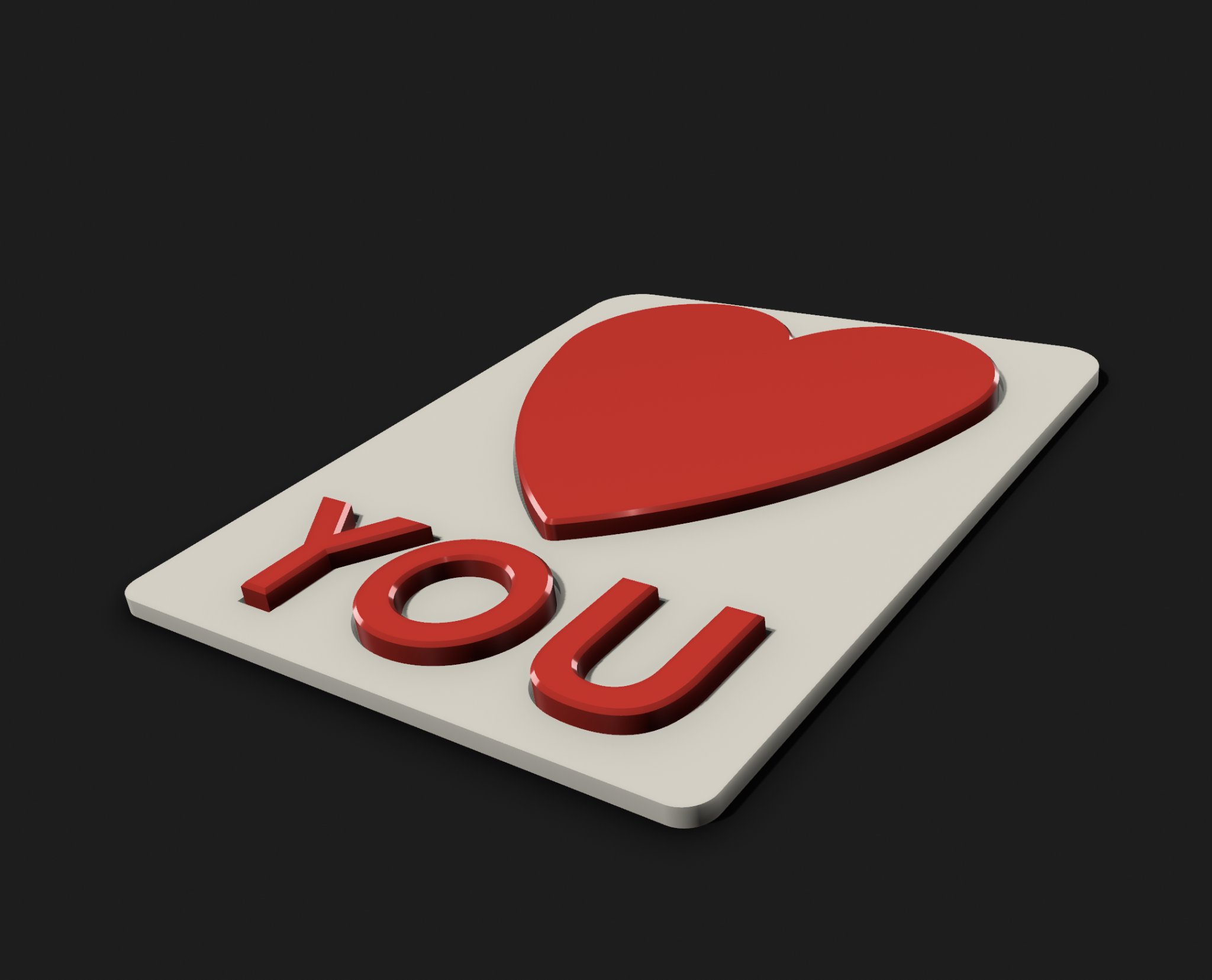 Mô hình trái tim 3D tình yêu 2.0 treo tường