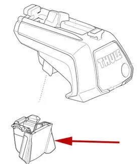 Nắp che thay thế cho thanh ray nâng Thule Evo 1500052986