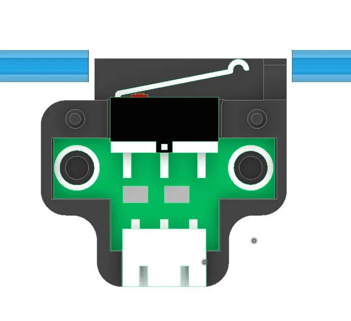 Cảm biến phát hiện hết filament với chèn PTFE cải tiến