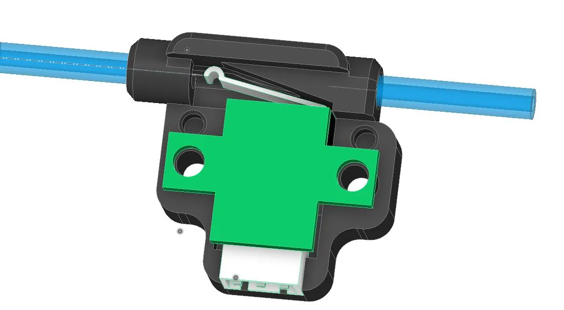 Cảm biến phát hiện hết filament với chèn PTFE cải tiến