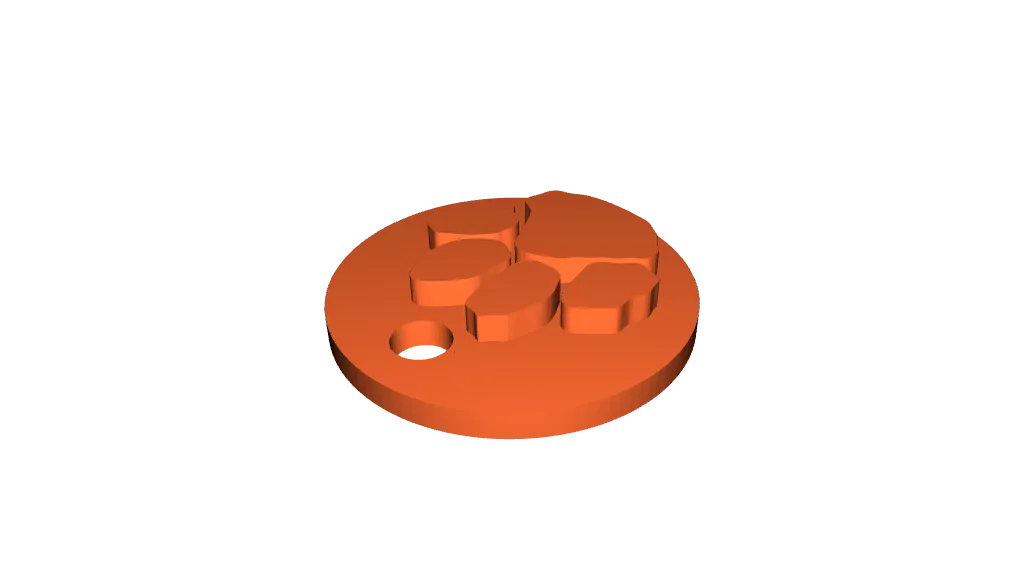 Mặt dây chuyền / móc khóa hình chân báo Cougar