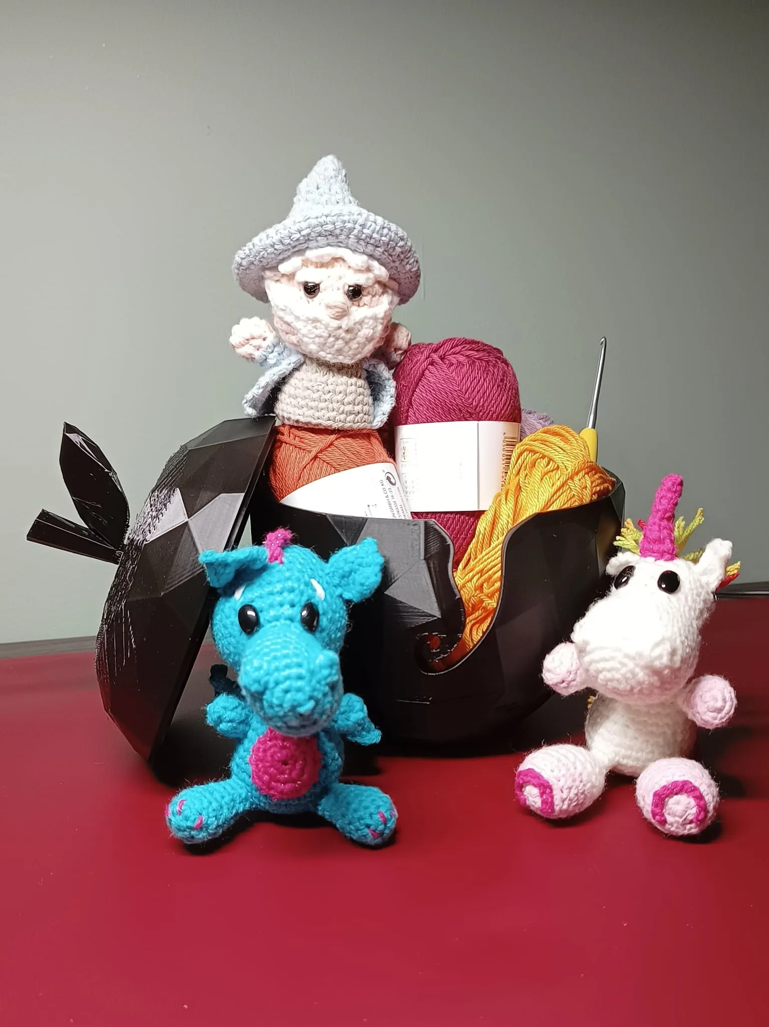 Bát len hình táo phong cách Low Poly