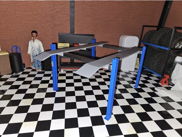 Giá đỡ nâng 4 cột cho gara hoặc Kallax/Expedit