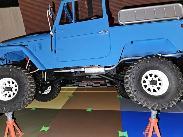 Bộ phận ống xả cho FMS FJ40 tỷ lệ 1:10