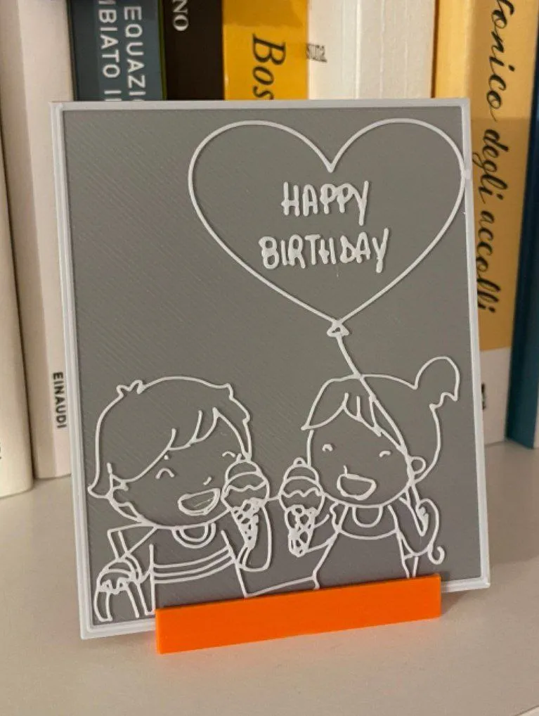 Bưu thiếp sinh nhật vẽ tay dành tặng bạn gái