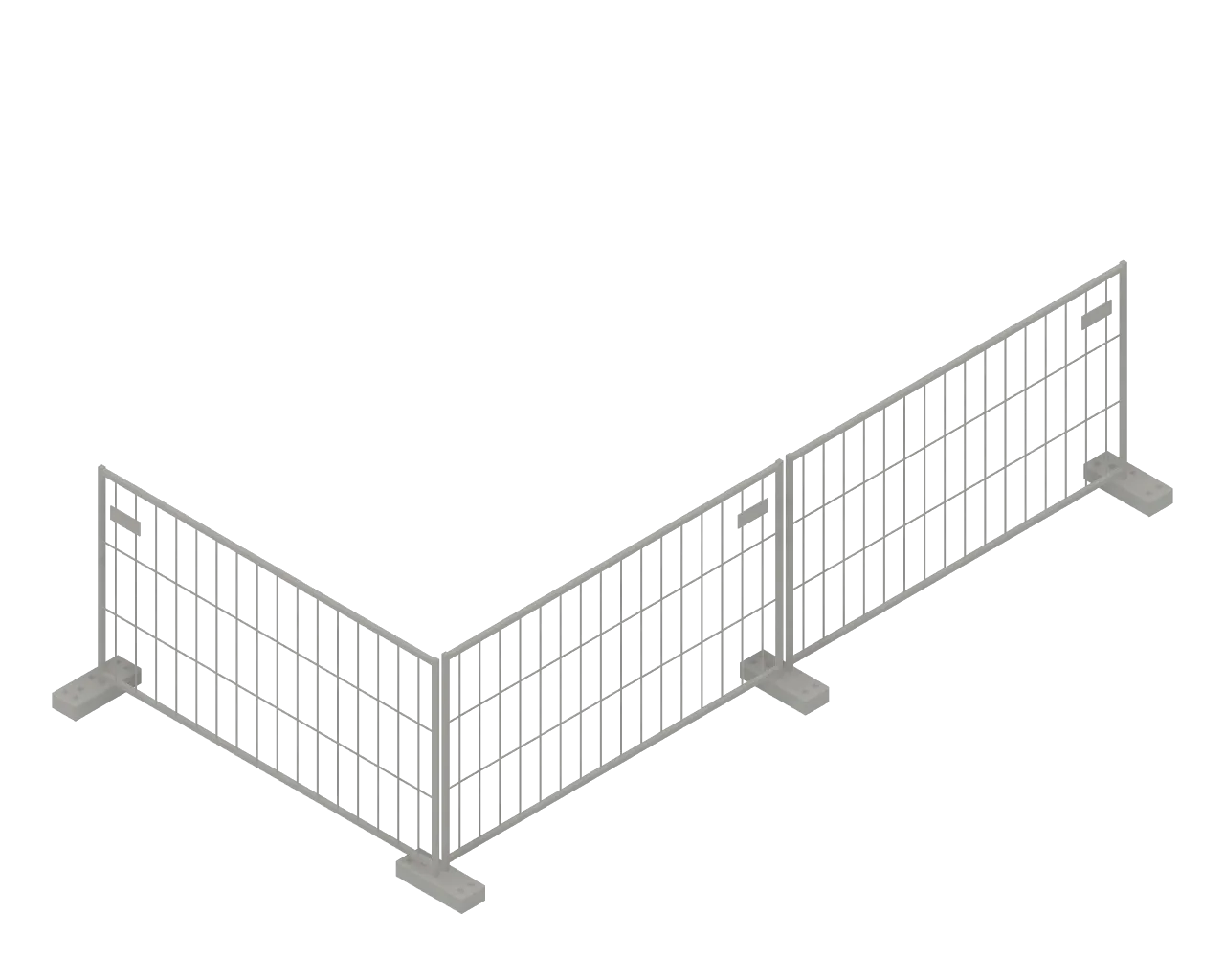 Hàng rào công trường xây dựng thu nhỏ 1:16