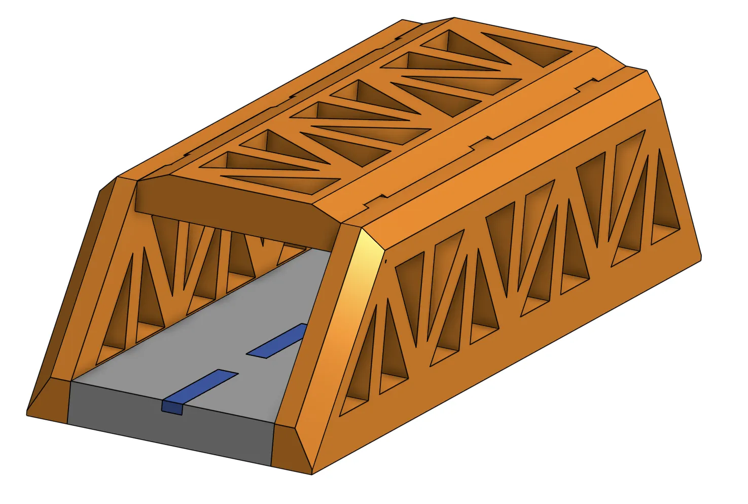 Cầu giàn với các bộ phận dễ lắp ráp