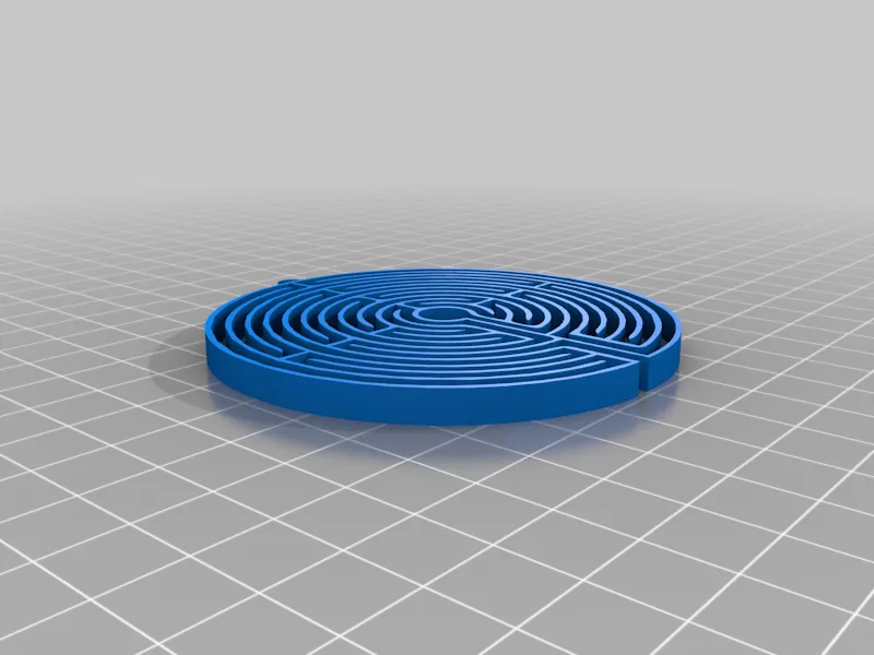 Bông tai/Pendant mê cung tròn