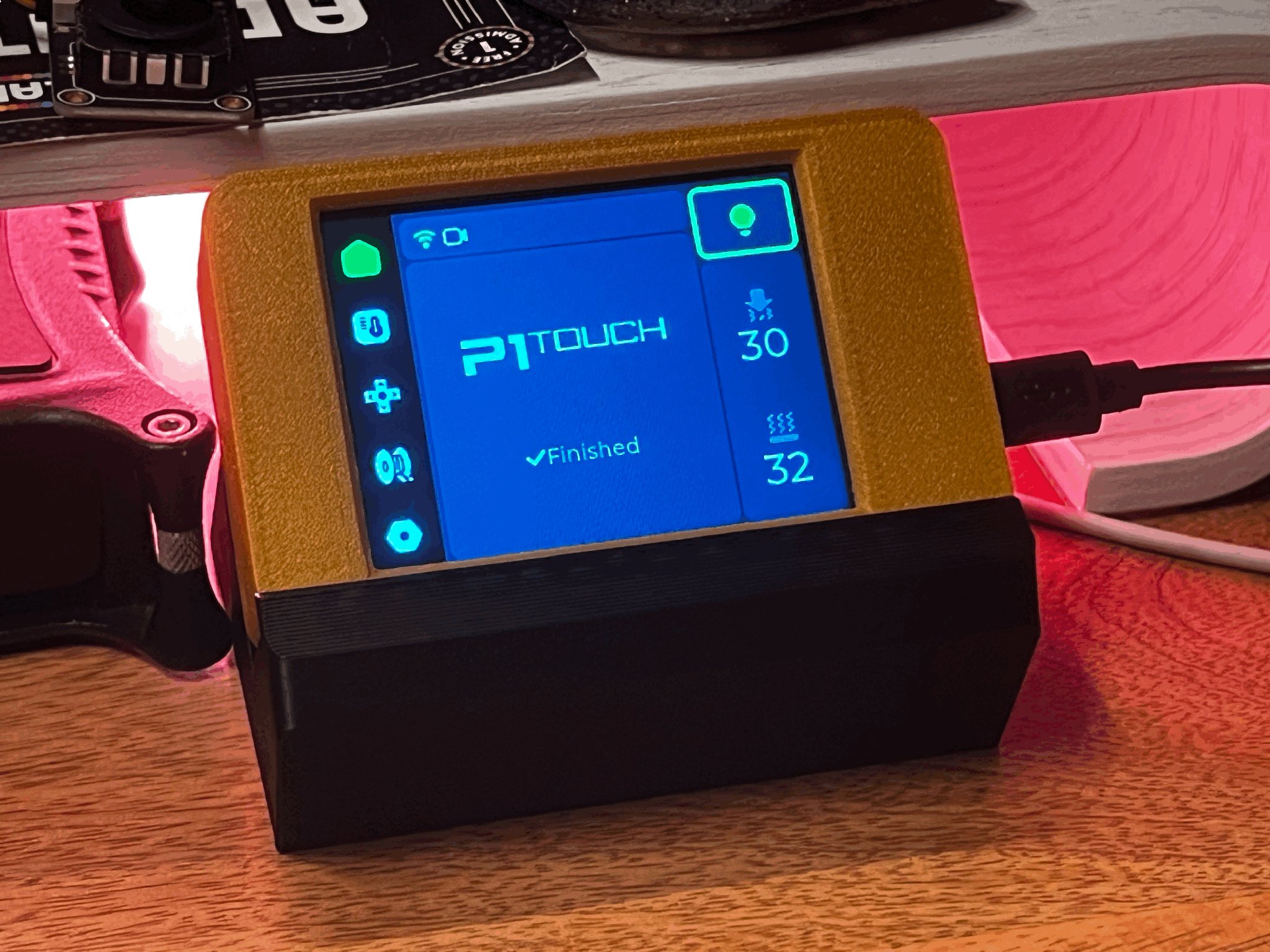 Mô hình vỏ bảo vệ cho màn hình LCD TFT 2.8 inch có chân đế