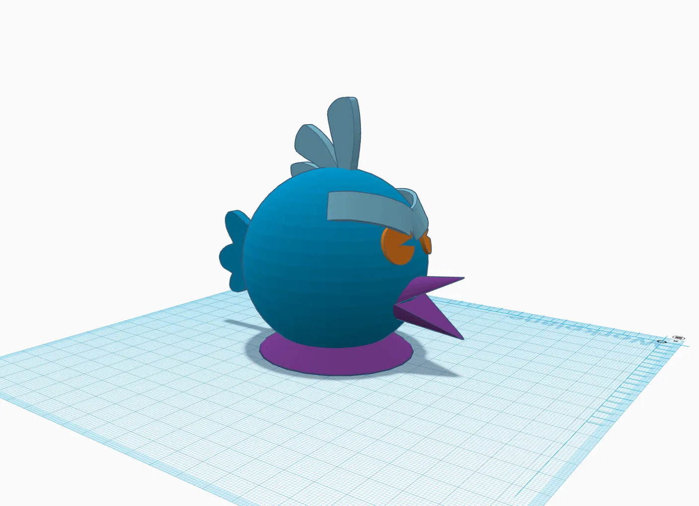 Tượng đầu chim giận dữ hài hước từ trò chơi Angry Birds