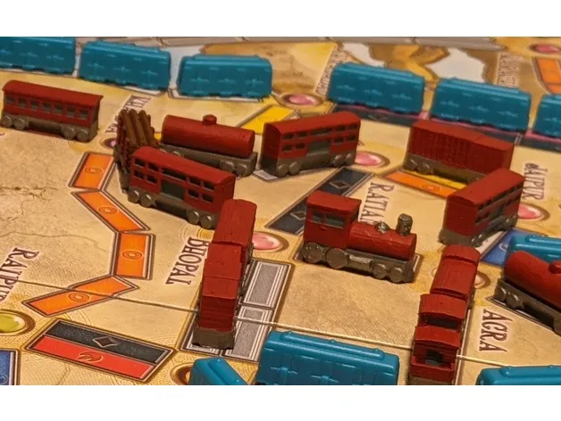 Bộ tàu hỏa cho trò chơi Ticket To Ride