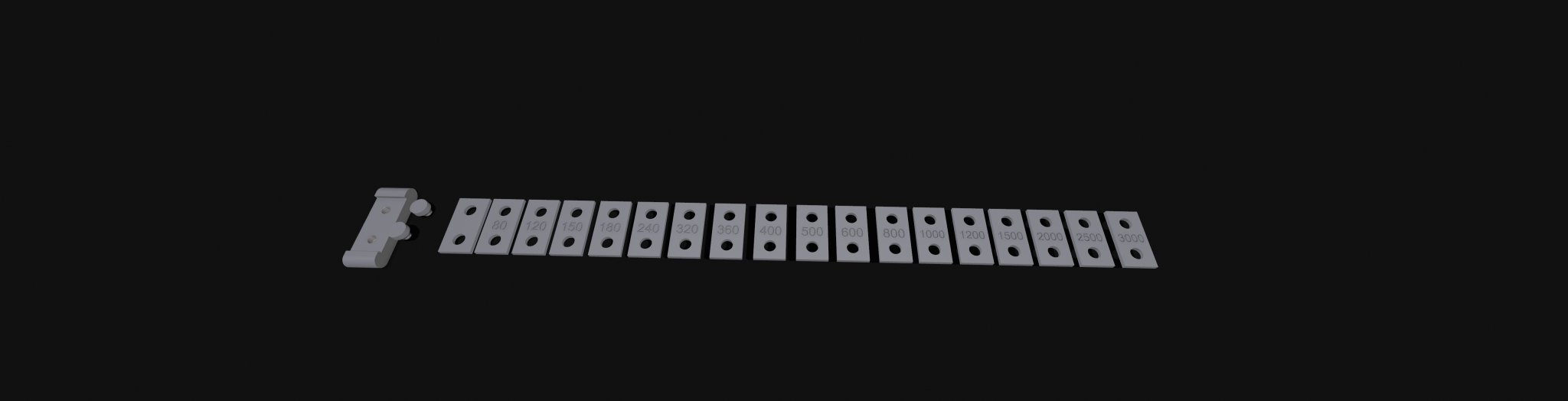 Hệ thống giá đỡ giấy nhám mô-đun kích thước trung bình