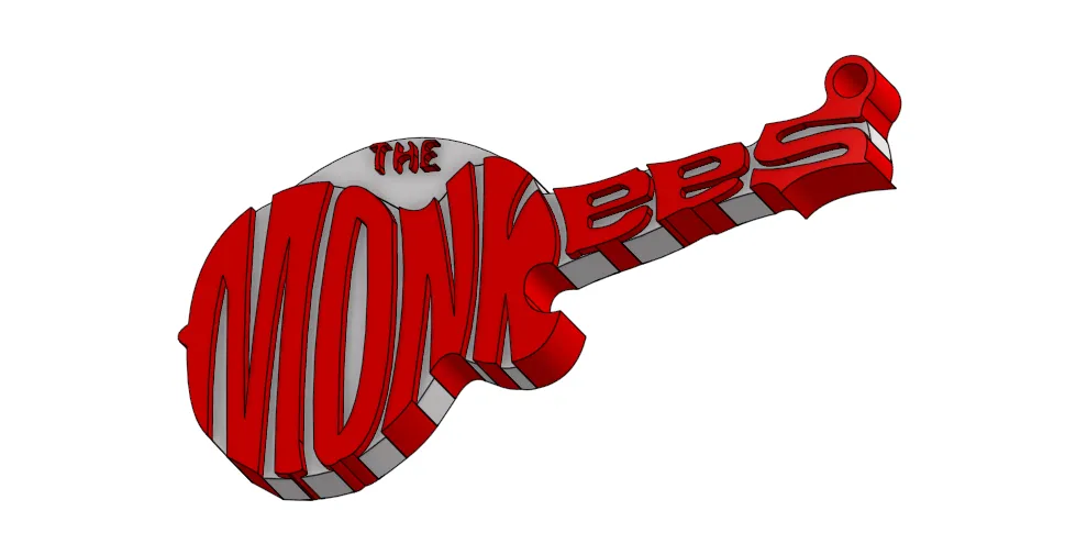 Móc khóa 3D hình biểu tượng ban nhạc The Monkees