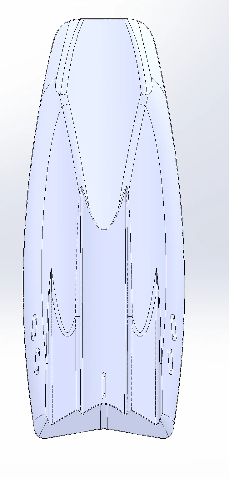 Bảng lướt sóng wakesurf tự làm cho hồ nước