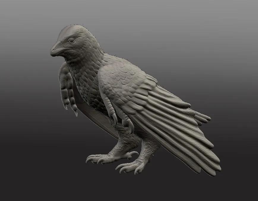 Mô hình sapeornis chính xác khoa học với chi tiết lông và vảy