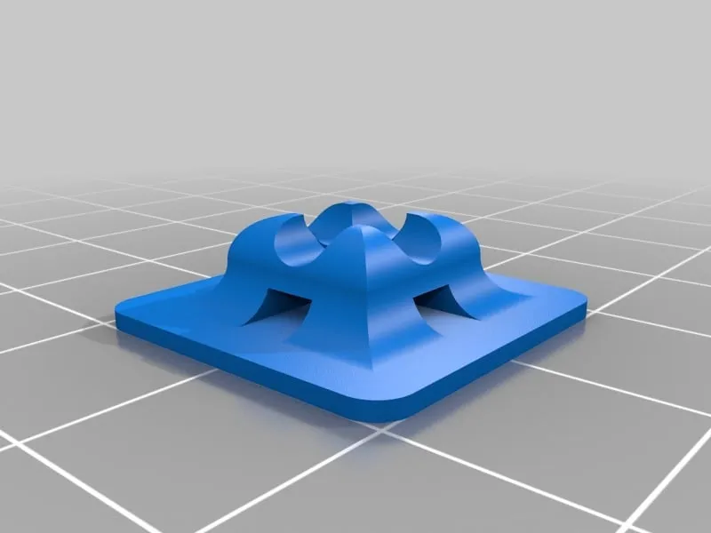 Giá đỡ cáp với băng dính hai mặt và ziptie nhỏ