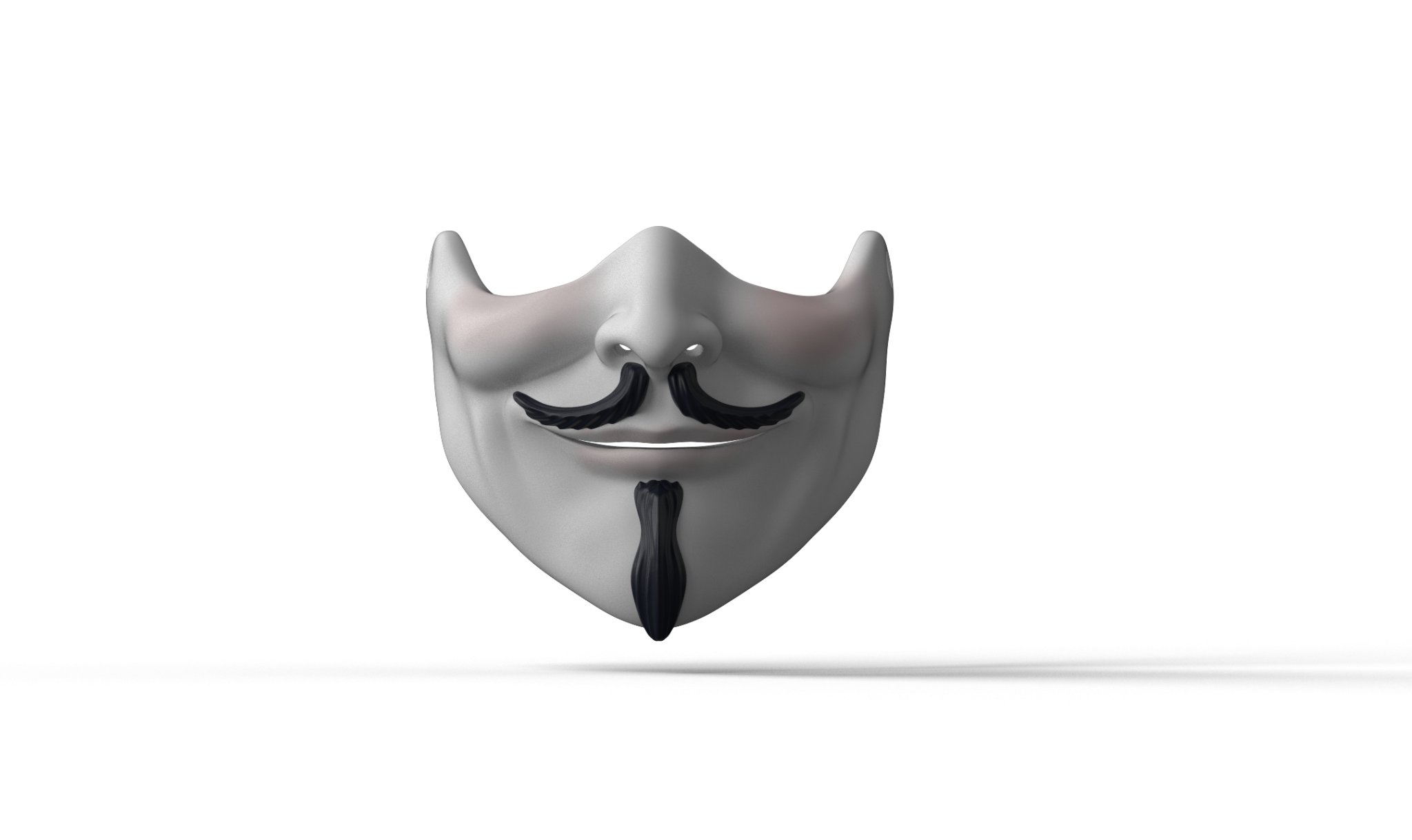 Mặt nạ nửa Guy Fawkes độc đáo cho cosplay