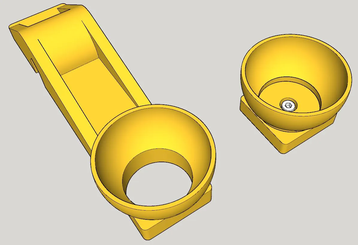 Bộ giảm chấn từ quả bóng squash cho máy in MK3S