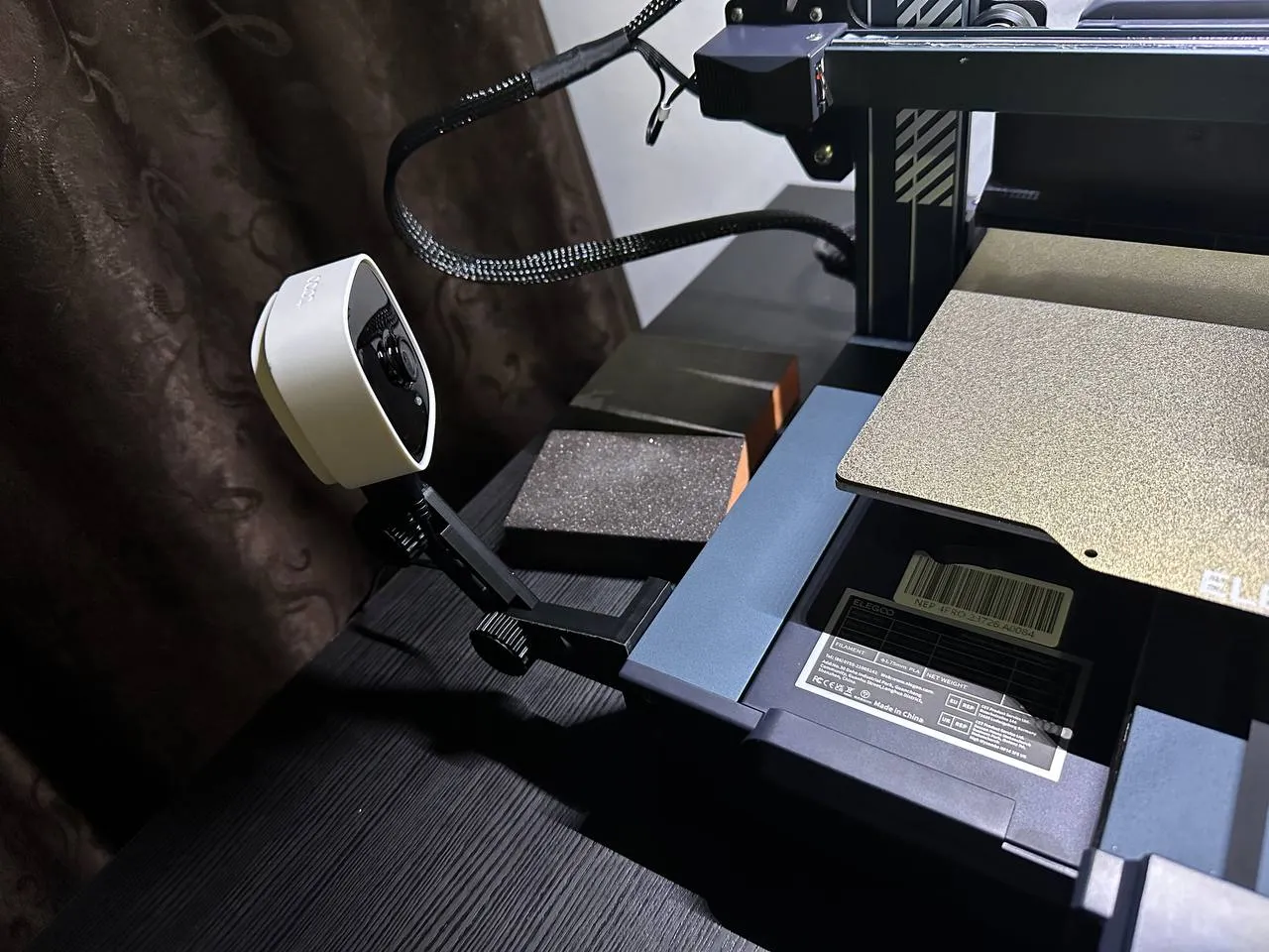 Giá đỡ cho camera TP-Link Tapo C100/C110 trên Elegoo Neptune 4 Pro