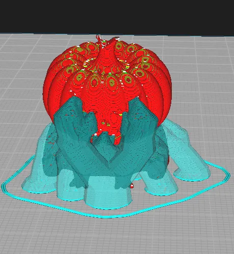 Nhân vật ếch Fred đội bí ngô dễ thương