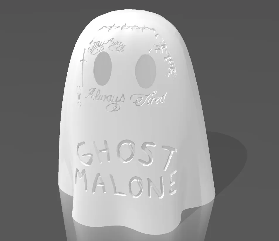 Mô hình ma Ghost Malone dễ thương cho mùa Halloween