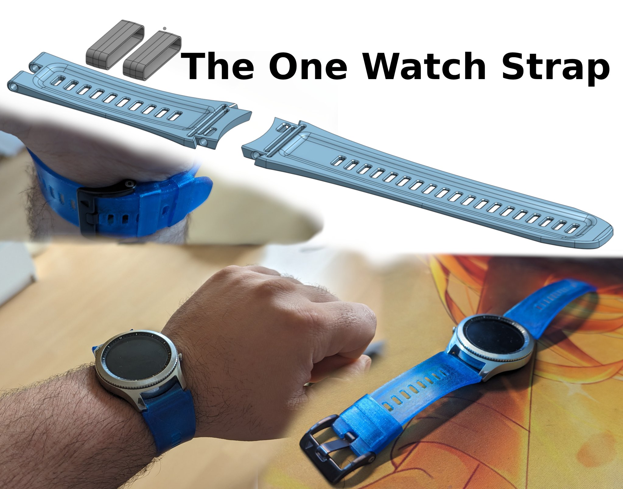 Dây đeo đồng hồ 22mm thay thế cho Galaxy Gear S3 Classic