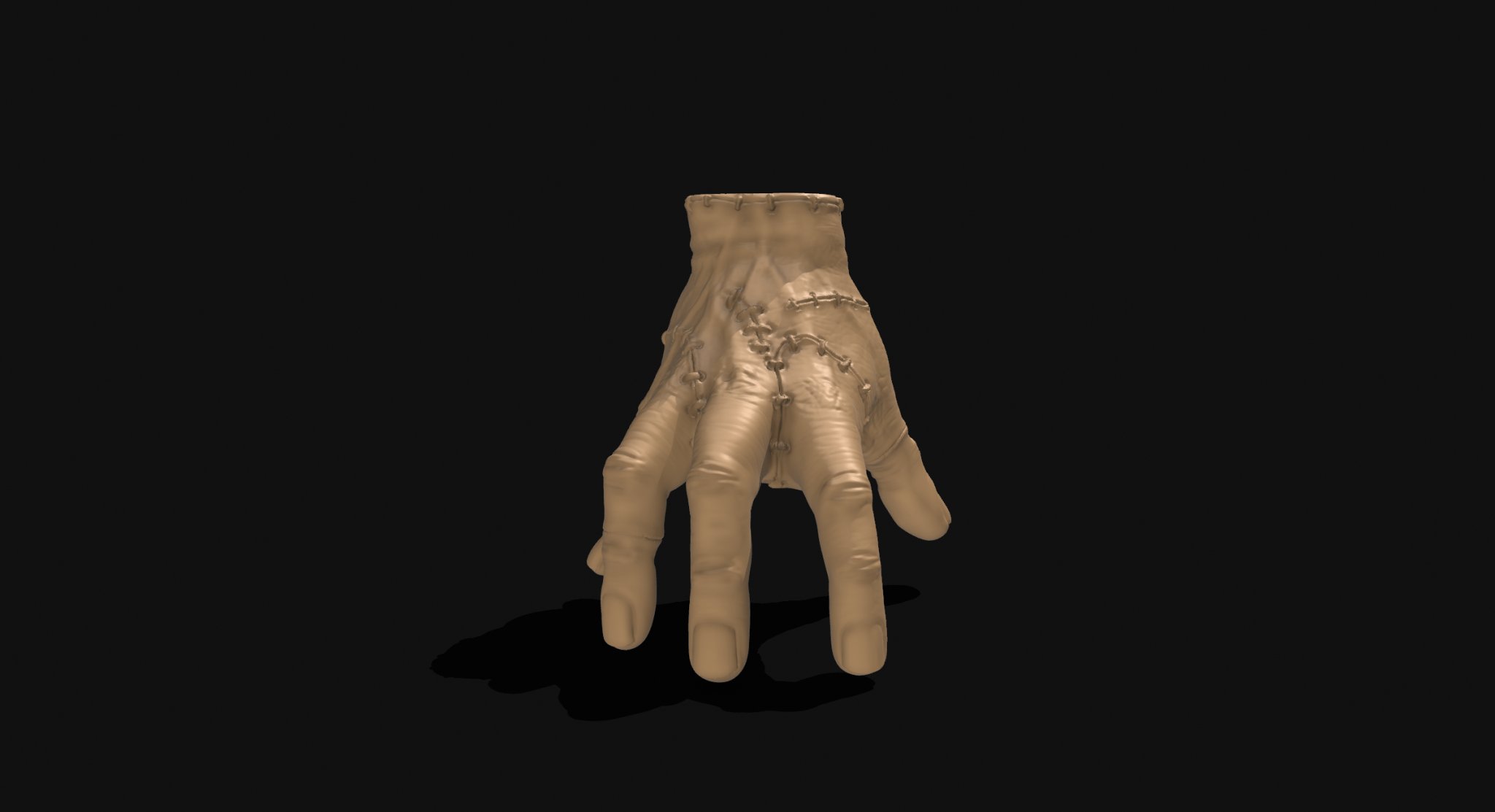 Mô hình 3D nhân vật Thing với vết sẹo spoiler