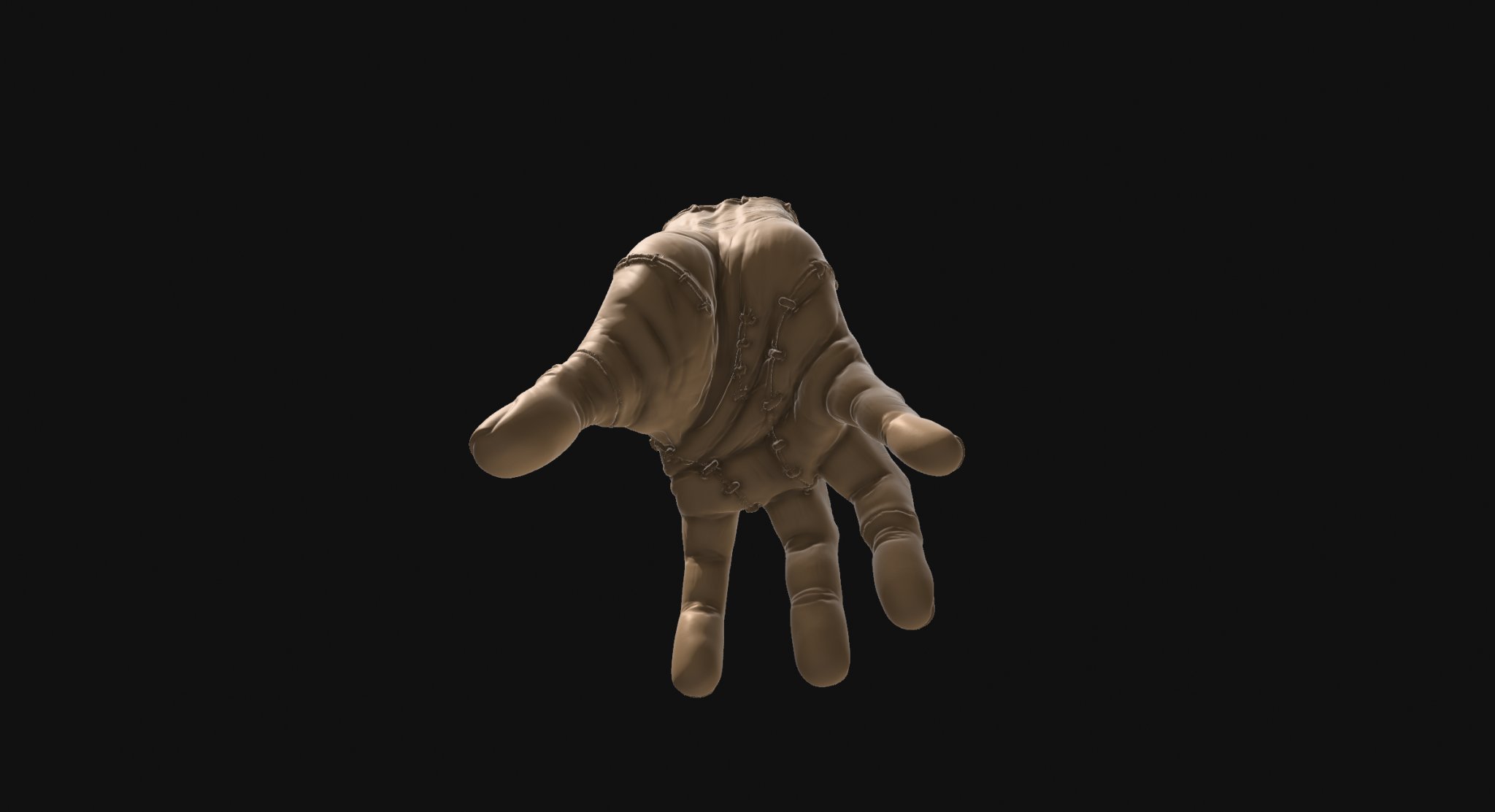 Mô hình 3D nhân vật Thing với vết sẹo spoiler