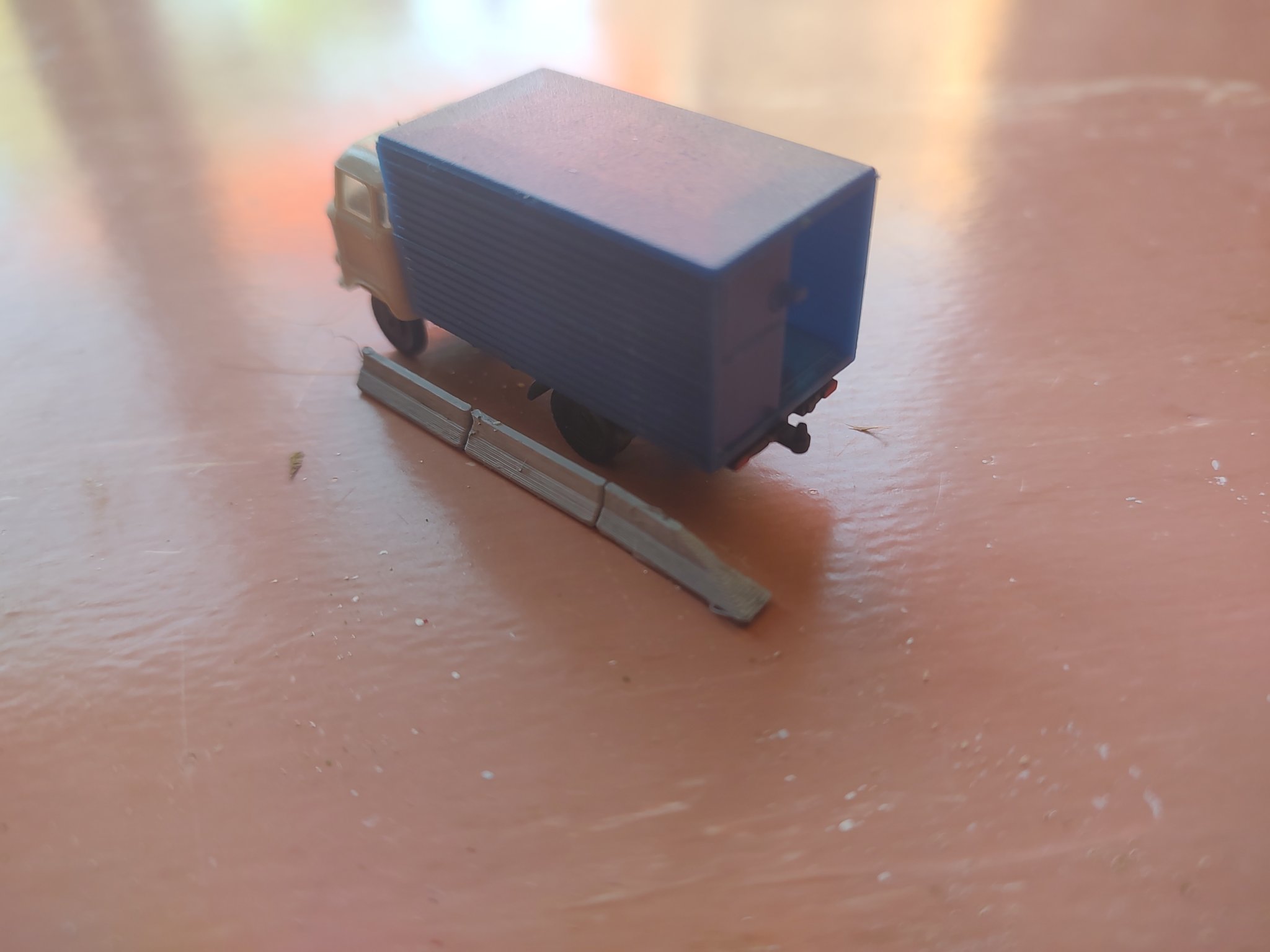 Rào chắn bê tông cho mô hình đường bộ tỷ lệ 1:120