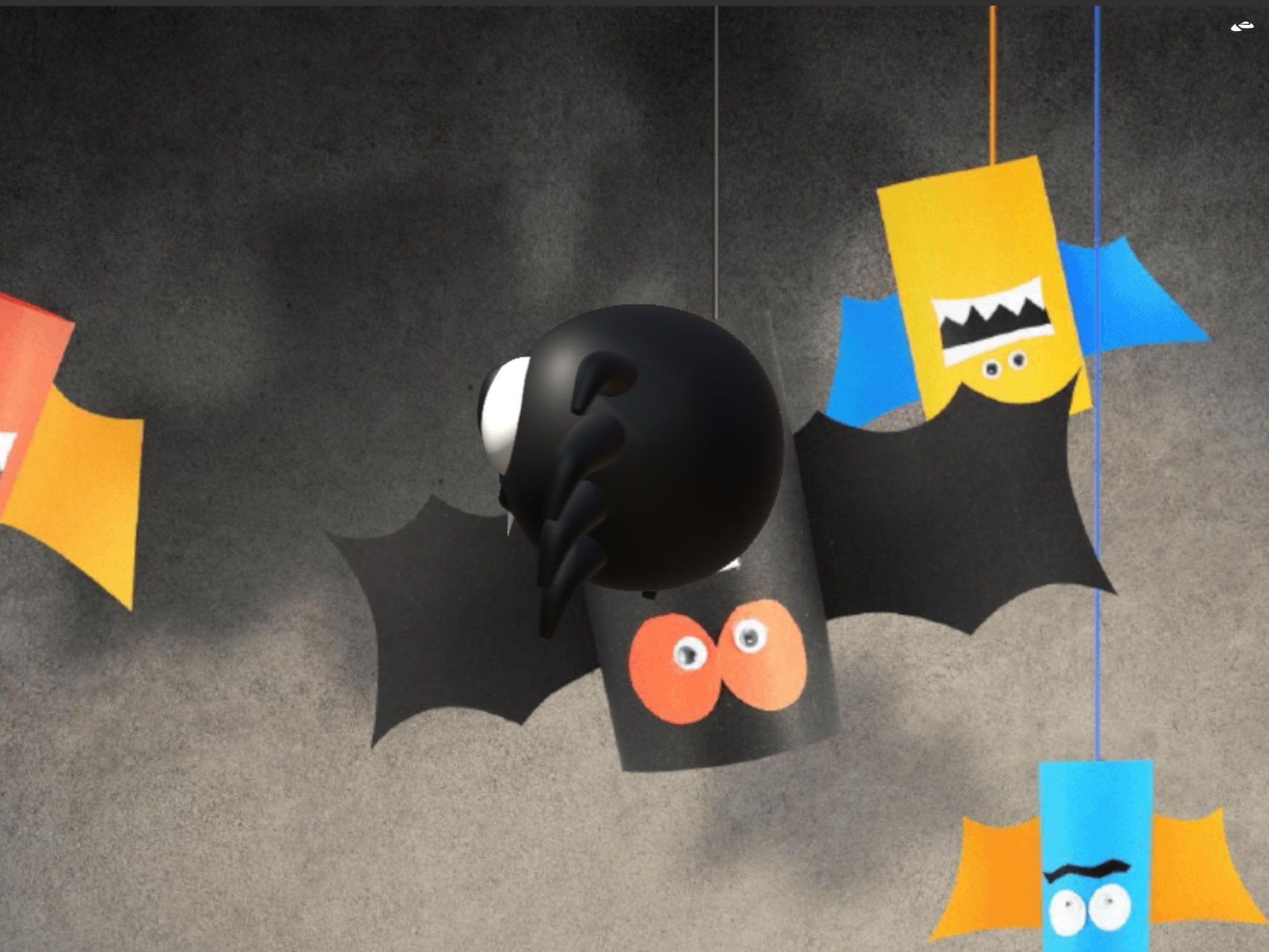 Nhện nhỏ cho thiết kế Halloween năm nay