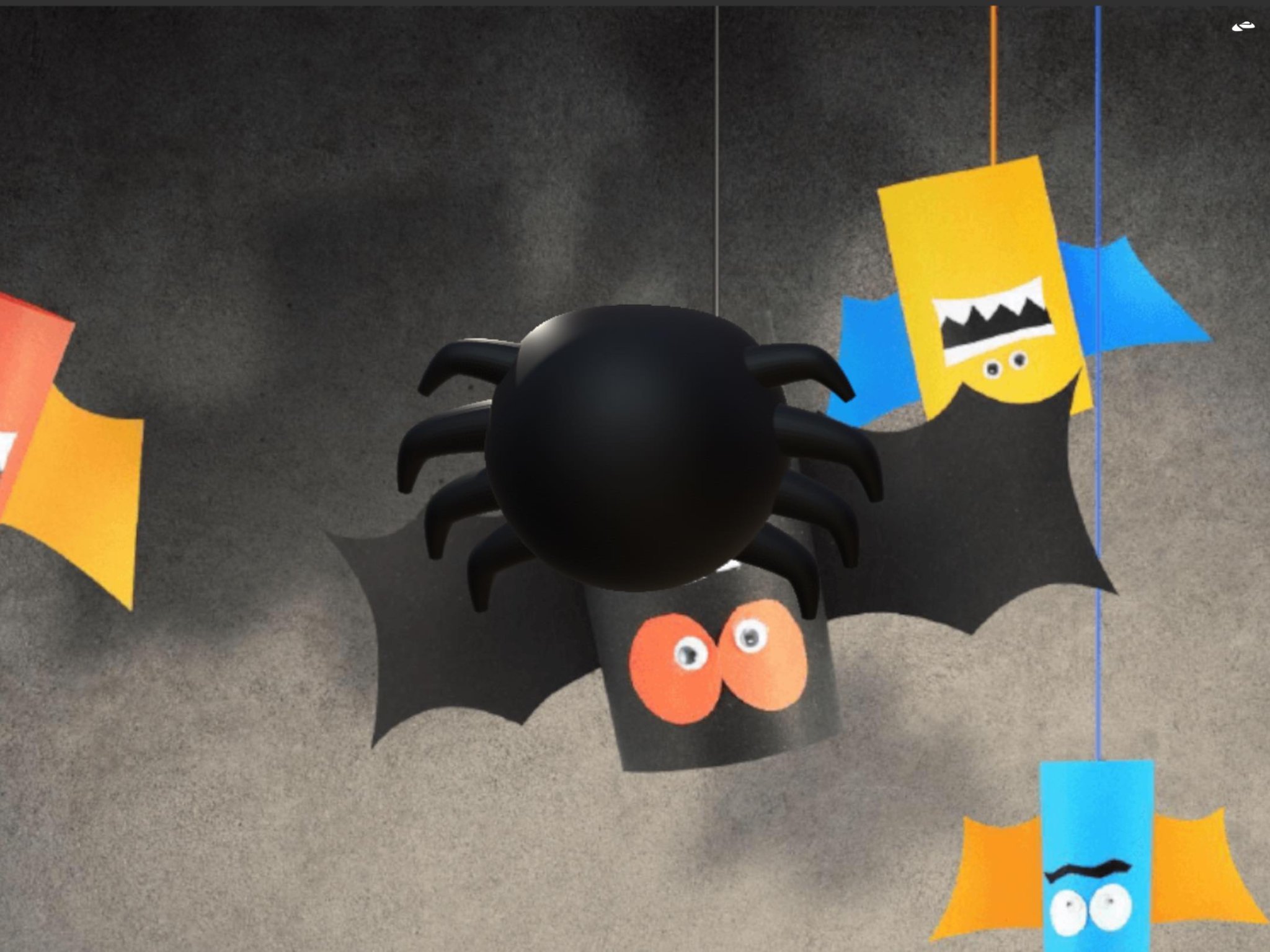 Nhện nhỏ cho thiết kế Halloween năm nay