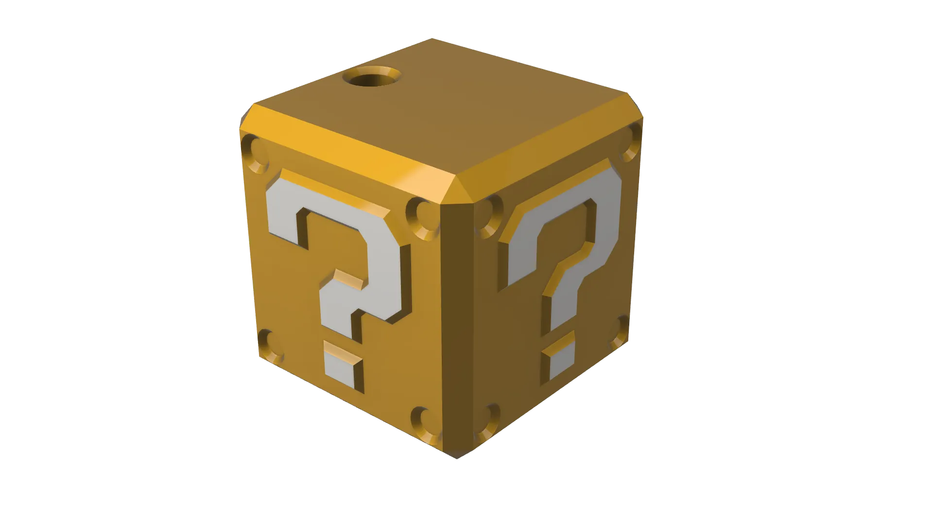 **Móc khóa hình hộp Mario Bros biểu tượng**