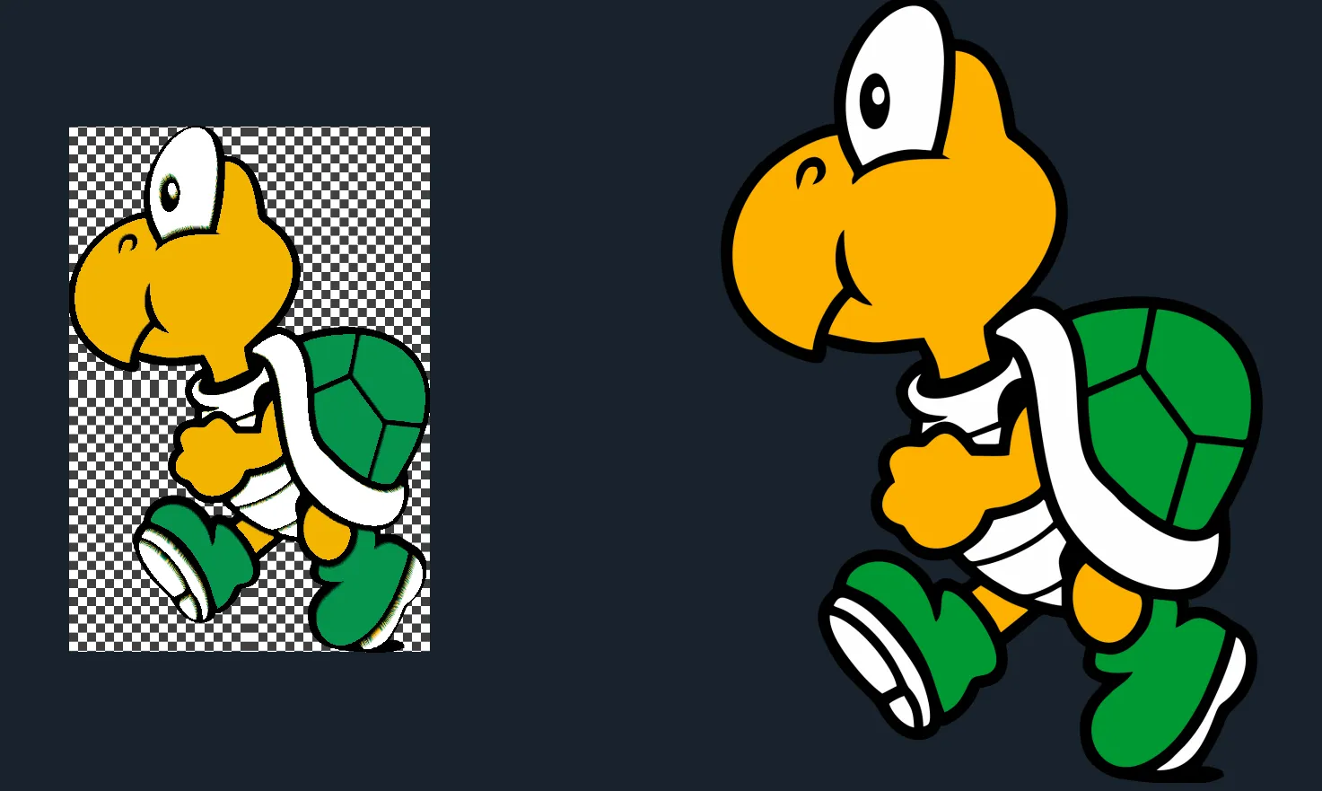 Chạy Koopa trong nghệ thuật sơn filament của HueForge