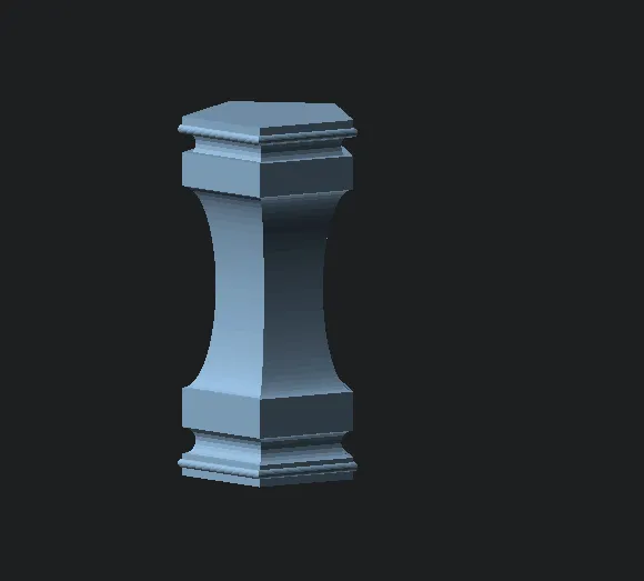 Sinh cột kiến trúc tùy chỉnh bằng script OpenScad