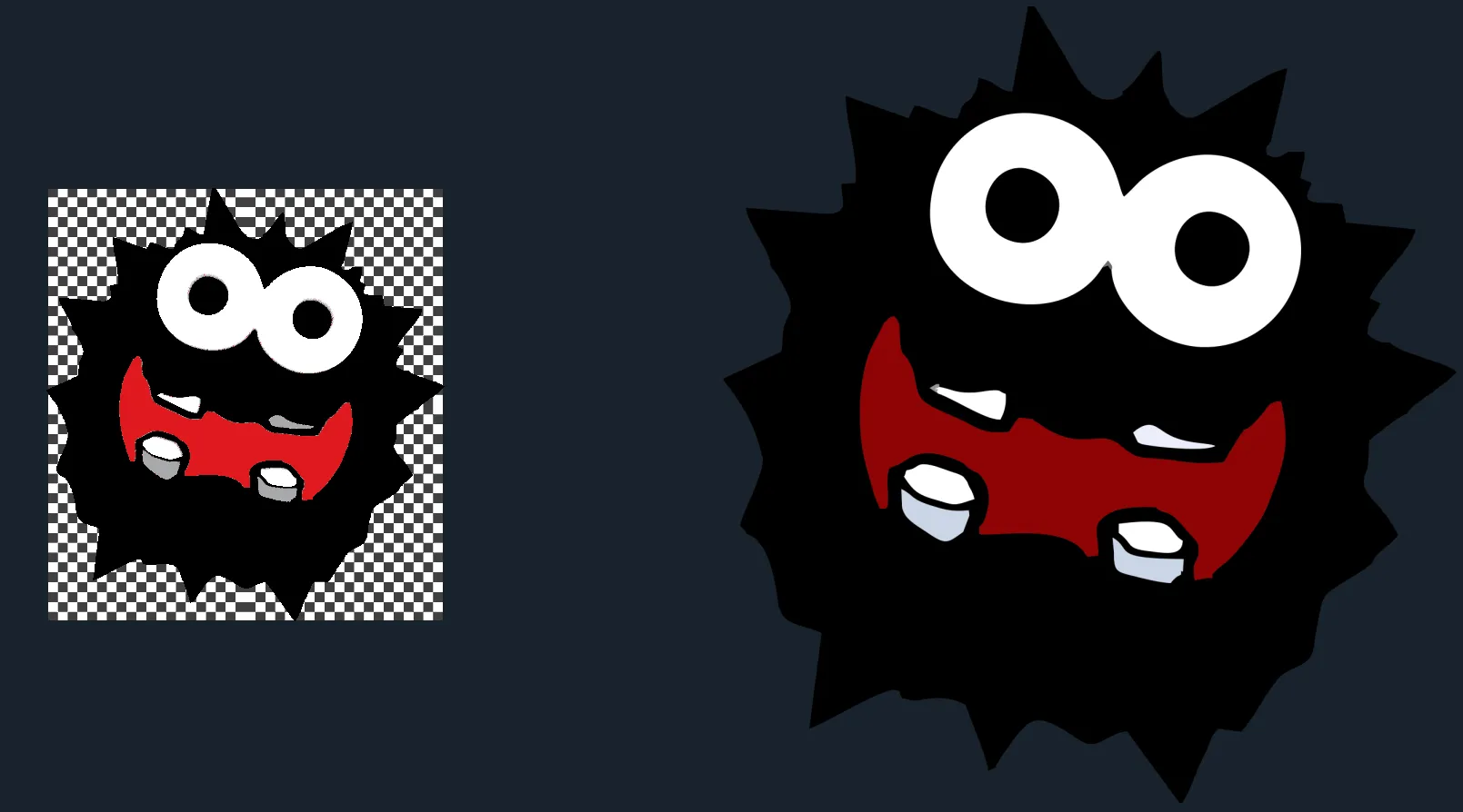 Bức tranh Fuzzy phong cách HueForge với màu sắc sống động