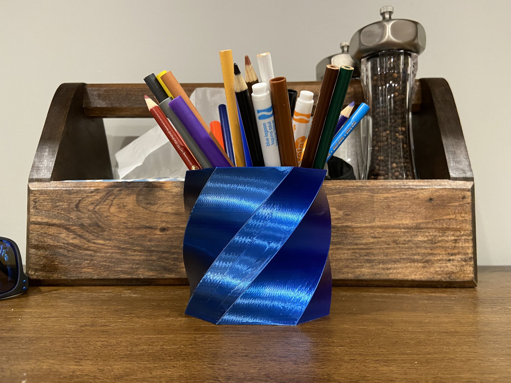 Bình hoa xoắn ốc hình học cho cây cảnh và văn phòng