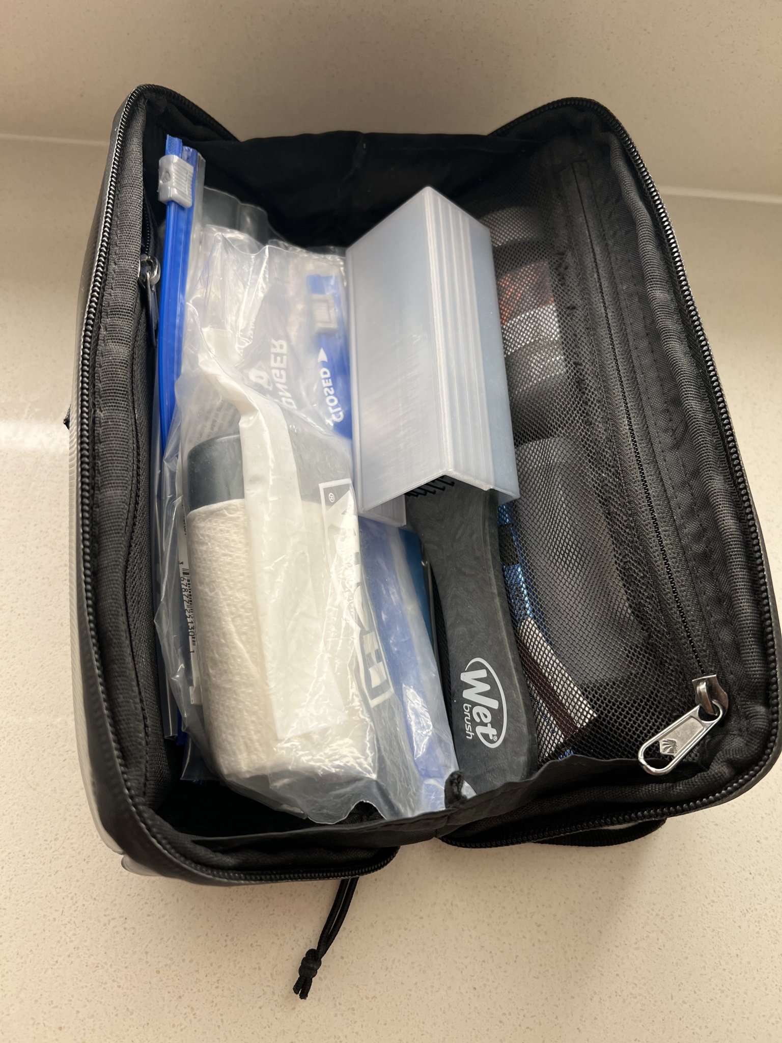 Hộp đựng bàn chải tóc bảo vệ lông bàn chải