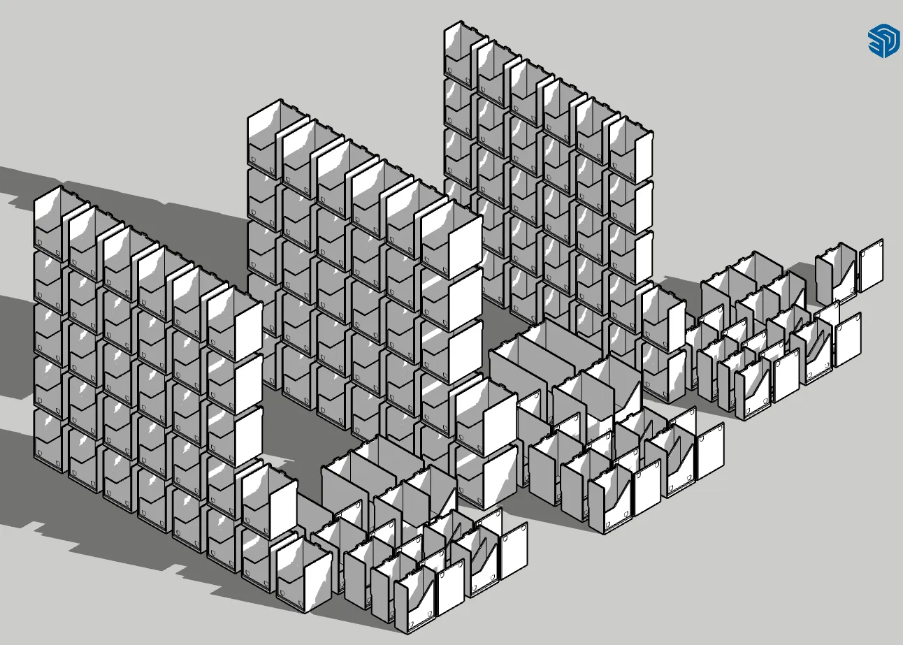 Hộp bài Ultimate v4 với nắp bản lề và cơ chế từ tính