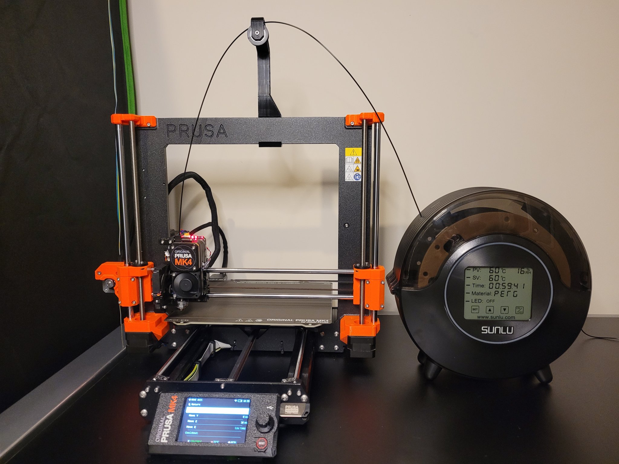 Hướng dẫn cuộn filament 90 độ cho Prusa MK4