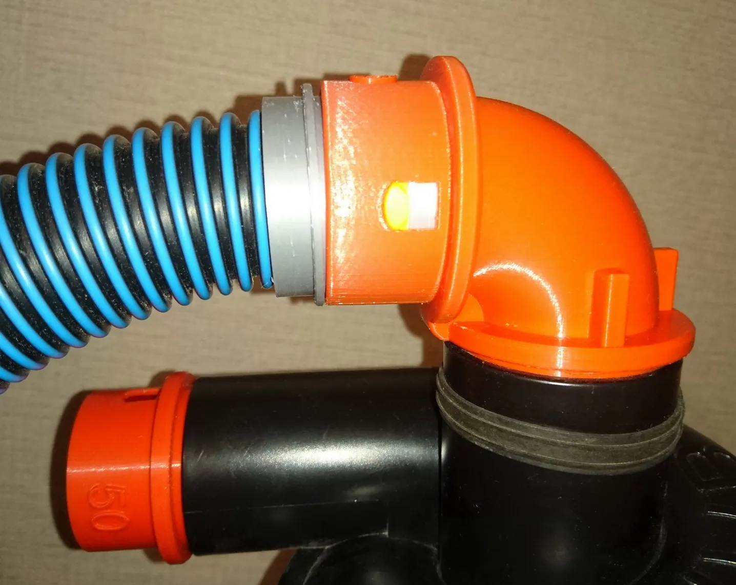 Bộ chuyển đổi cổng bụi cyclone 50mm góc 90 độ với kết nố...