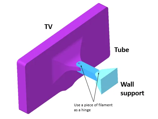 Màn hình TV điều chỉnh cho búp bê Barbie