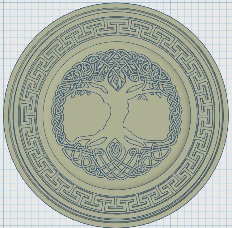 Biểu tượng Viking trên đế lót ly 36