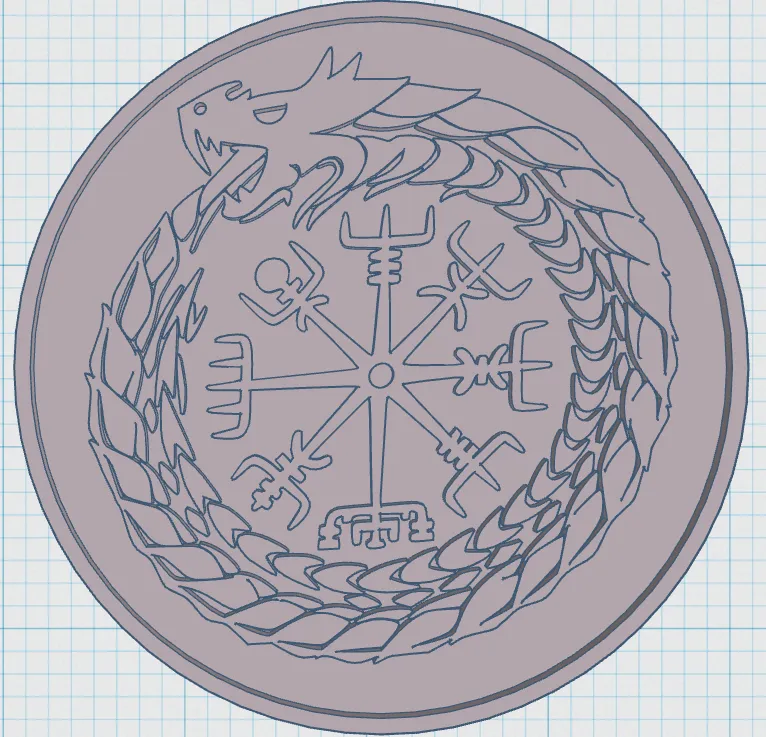 Biểu tượng Viking với thiết kế độc đáo cho đế ly