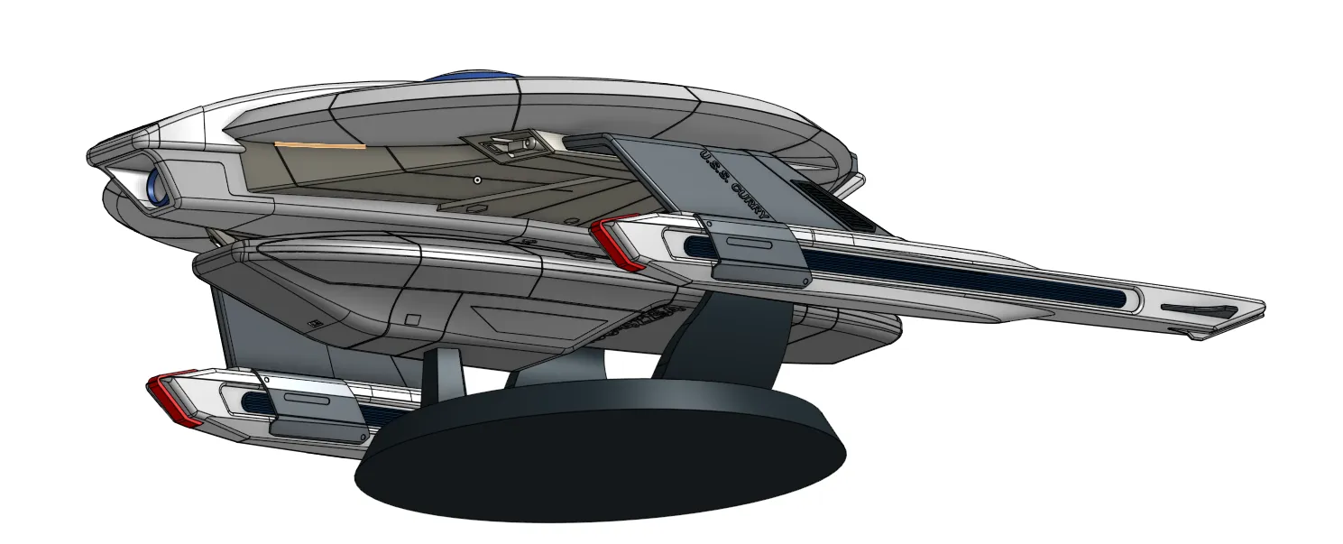 Mô hình tàu vũ trụ USS Curry - NCC-42254 từ Star Trek