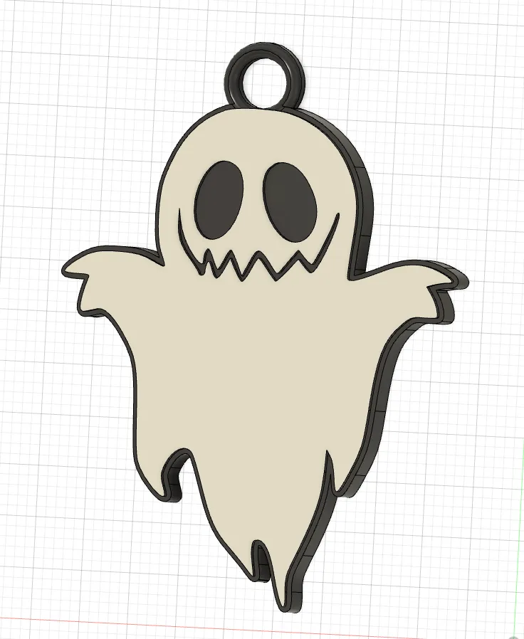 Móc khóa ma đơn giản dễ thương