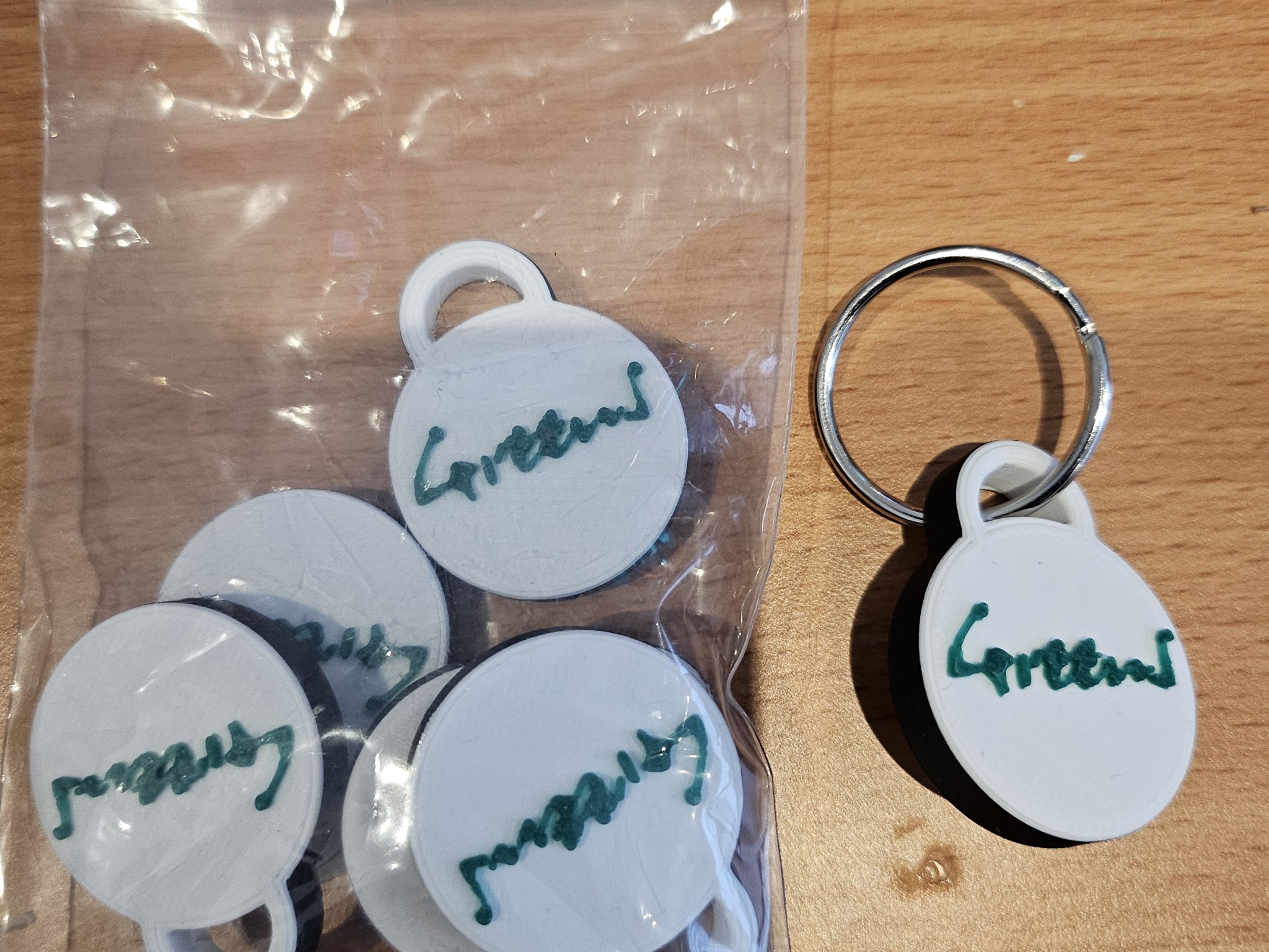 Móc khóa thiết kế Greens độc đáo cho nam giới